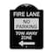 Signmission Fire Lane Tow-Away Zone W/ Left Arrow Heavy-Gauge Aluminum Sign, 24" x 18", BS-1824-23978 A-DES-BS-1824-23978 - alternate 1